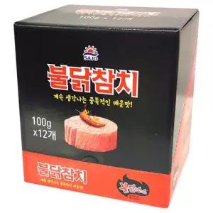 사조 불닭 참치 파우치형 100g 12개입 탕비실