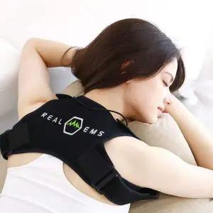 리얼EMS 어깨 마사지기 (사이즈 S.M) 저주파 운동기구