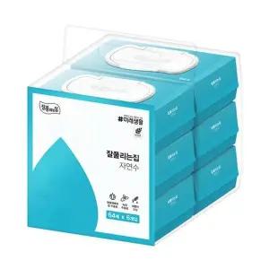 [잘풀리는집]자연수 물티슈 64매 x 6입 x 1팩