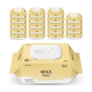 [잘풀리는집]네이즈 심플 물티슈 캡형 70매 x 20팩