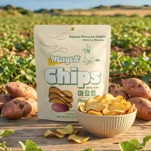 해남 고구마 그대로 바사삭 고구마칩 45g x 10봉 / 과자 간식