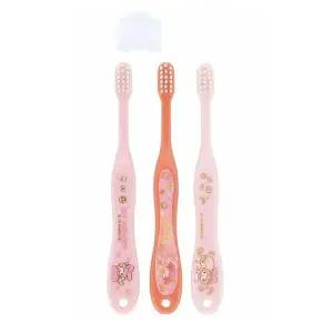 스케이터 어린이칫솔 마이멜로디 아동용 칫솔 3P세트 (캡포함) STEP2