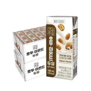 건국 호두아몬드 두유 48팩 190ml / 아침대용 대용량