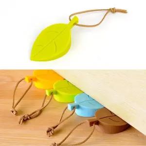 나뭇잎 모양 실리콘 도어스토퍼 도어받침대 도어고정 문고정장치 문받침대 문닫힘방지 스토퍼 문고정받침