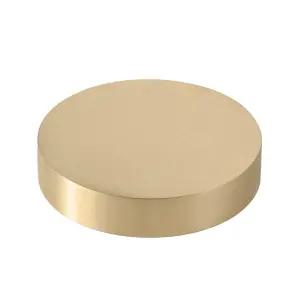 USAMILY 솔리드 황동 원형 블록 직경 80mm/3.15인치 두께 12mm/0.472인치 선반 바 재고 DIY 공예품용