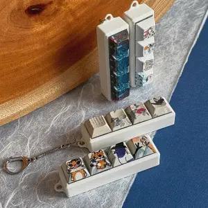 민화 키캡 밤고리 가방고리 키링