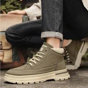 남성용 하이탑 워커 캐주얼 신발