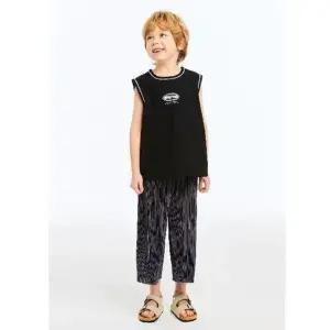 [갤러리아] 쿨 슬리브리스 보드레팬츠 세트 QATS18631/QAPQAPT05631_블랙