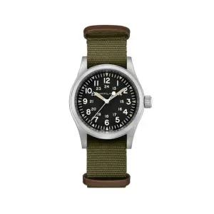 MUST IT_ H69439931 카키필드 남성 나토밴드 메커니컬 38mm