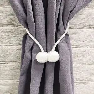 TBZ 포인트 자석 커튼 볼 타이 2개세트(색상랜덤)