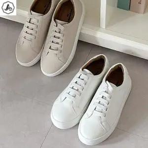 [애슬릿] 여성 스니커즈 레이스업 화이트 운동화