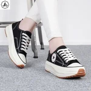 [애슬릿] 통굽 스니커즈 캔버스 발편한 키높이 운동화