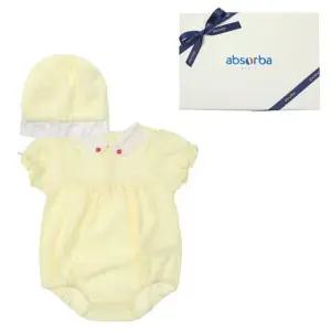 [갤러리아] (압소바출산,백일,아기바디슈트,신생아내의)비키반소바디슈트(모자)(A13-10627)