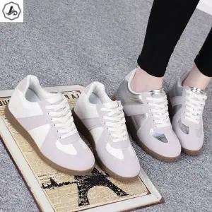 [애슬릿] 키높이 스니커즈 레이스업 배색 운동화