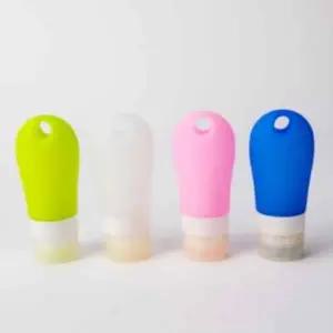 ( )수영장실리콘공병 휴대용공병 실리콘공병 여행용샤워용품 고리공병 실리콘 60ml