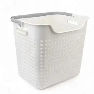 ( )세탁 바구니 구멍 손잡이 보관함 빨래 플라스틱 분리 대용량 통기성 세탁바구니