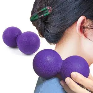 [셀러에이드]땅콩 마사지 볼 하드타입 퍼플 맛사지 지압 공 발바닥 롤링마사지볼