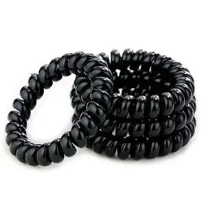 ( )예쁜 전화선 머리끈 스프링 헤어끈 대용량 100개입