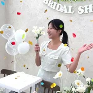 인기템 콘페티 소품 웨딩 프리미엄 촬영컨 웨딩컨 혼합 컨페티 샤워 꽃가루 플라워 10g 촬영