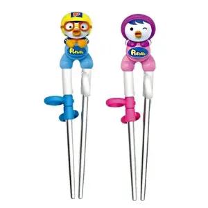 캐릭터 젓가락 연습용 스텐 젓가락 오른손용