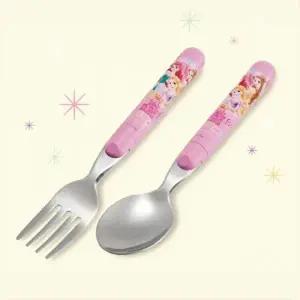 ( )공주 캐릭터 스테인리스 스푼 포크 세트 14cm 어린이집 유치원 준비물 식기