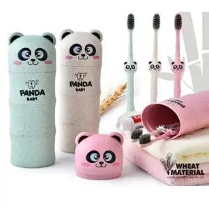 팬더칫솔통 여행용칫솔통 귀여운 팬더 칫솔케이스 휴대용 칫솔통