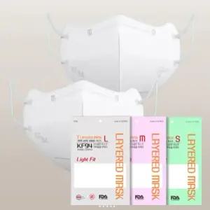 [메디치] 라이트핏 국산 원자재 KF94 새부리형 마스크(5개입)X20개 총100개입/3중 필터