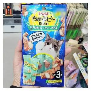 이나바 츄르비 닭가슴살  구운 가다랑어 10g x 3봉 1043919 x 3개