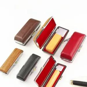 도장집 선물용 지갑 인감 보관함 케이스 원목 휴대용 도장