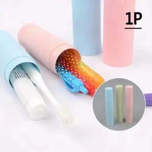 ( )여행용칫솔케이스 원형 펜 휴대용 다용도 케이스 칫솔