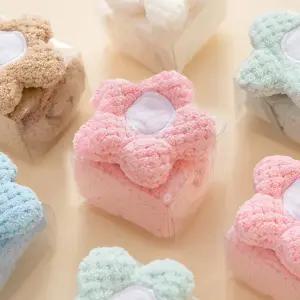 답례품 수건 핸드타올 플라워 손타올 극세사 포장수건 돌잔치 투명케이스 프리미엄 인기템 칠순