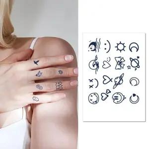 [비케이엠_62]여성 포인트타투 패션 타투 스티커