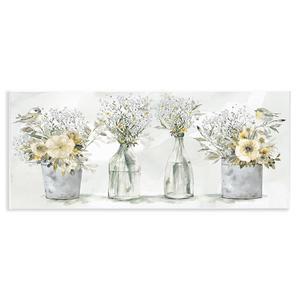 팜하우스 플로럴 러스틱 CAROL 벽 X 옐로우 명판 버드 ROBINSON 부케 디자인, 7인치), 43.2 꽃병, 송 17.8CM(17