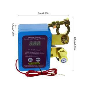 원격 배터리 차단 스위치 12V 디지털 전압 도난 방지 배수