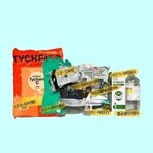 [셀러허브 생활리빙]안전용품 3인용 개인보호구 세트 보호복 마스크 필터 (40688209)