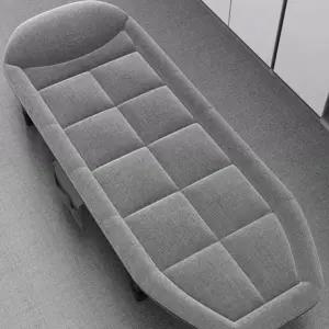 (색상 그레이)야전 취침용 침대 침대 휴대용 사무실 접이식 간이 캠핑