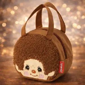 ( )캐릭터 스웨이드 토트 입체백 가방 보온보냉 런치백 캐릭터 가방 수납 백