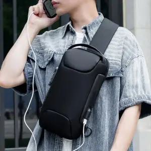 여행용 크로스백 해외여행 도난방지 자물쇠 가방 슬링백