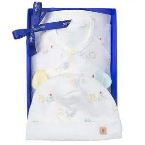 [갤러리아] (압소바출산,태교,아기배냇저고리)올리버오가닉배냇슈트+신생모세트(A1B-10106SET)