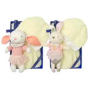 [갤러리아] (압소바출산,백일,바디슈트)비키반소바디슈트(모자)+토끼딸랑이세트(A13-10627SET)