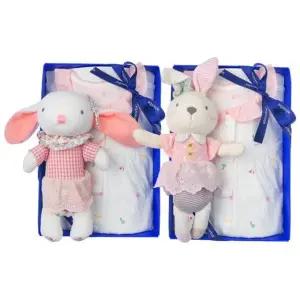 [갤러리아] (압소바출산,백일,돌,아기내의세트)레오7부내의+토끼딸랑이세트(A1B-10383SET)