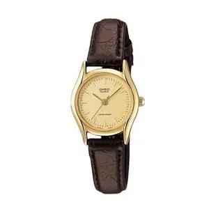 카시오 LTP-1094Q-9A 여성 학생 아날로그 가죽 시계