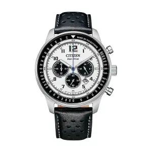 시티즌 CA4500-32A 크로노그래프 에코드라이브 남성 가죽 시계