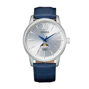 시티즌 AK5000-03A 쿼츠 문페이즈 남성 가죽 시계