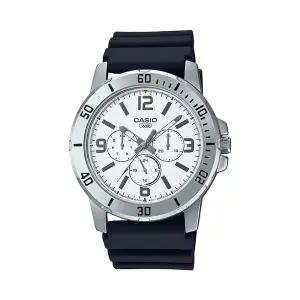 카시오 MTP-VD300-7B 스포츠 라운드 남성 우레탄 아날로그 시계