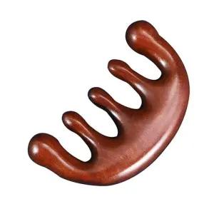 [에스에스_62]원목 괄사 스틱 빗모양 머리 얼굴 마사지