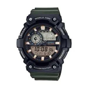 카시오 AEQ-200W-3A 군인 스포츠 남성 우레탄 아나디지 손목 시계