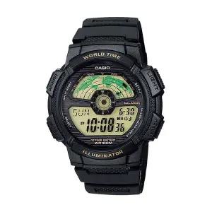 카시오 AE-1100W-1B 군인 스포츠 남성 우레탄 디지털 손목 시계
