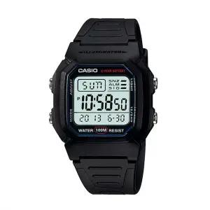 카시오 W-800H-1A 남성 군인 스포츠 스퀘어 전자 손목 시계