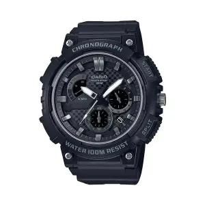 카시오 MCW-200H-1A2 크로노그래프 남성 우레탄 아날로그 시계